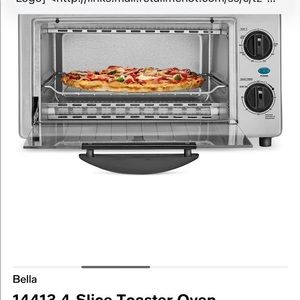 NWT Bella four slice toaster oven